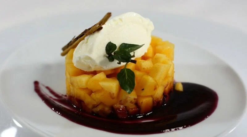 Tartar de melocotón