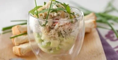tartar de cangrejo