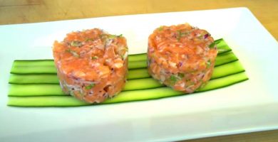 tartar de salmón