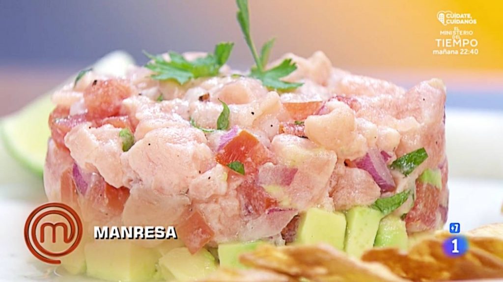 tartar de salmón de Juana Masterchef