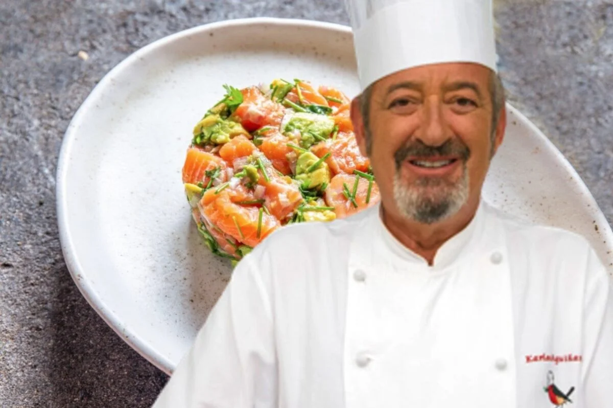 tartar de salmón de Arguiñano