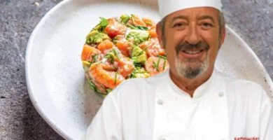 tartar de salmón de Arguiñano
