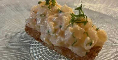 tartar de gamba blanca